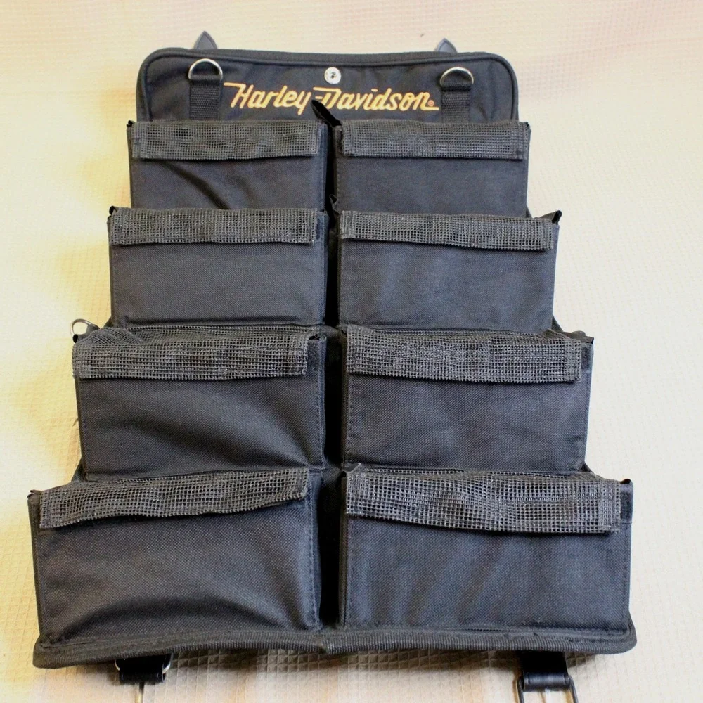 Harley-Davidson Motorcycle Travel Pack Accessories Black Canvas Biker Gorpcore